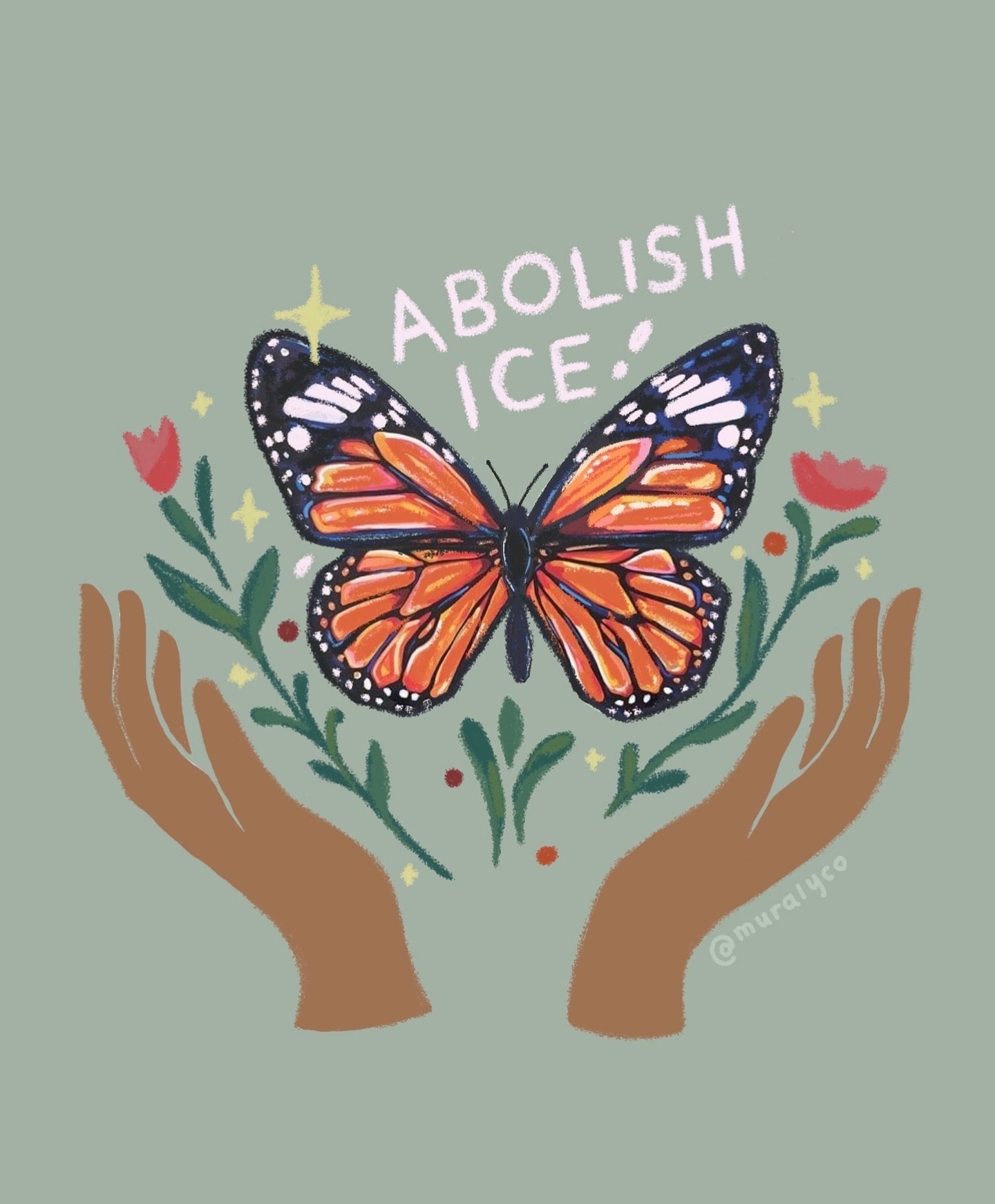 "Abolish Ice" Butterfly Donation Print