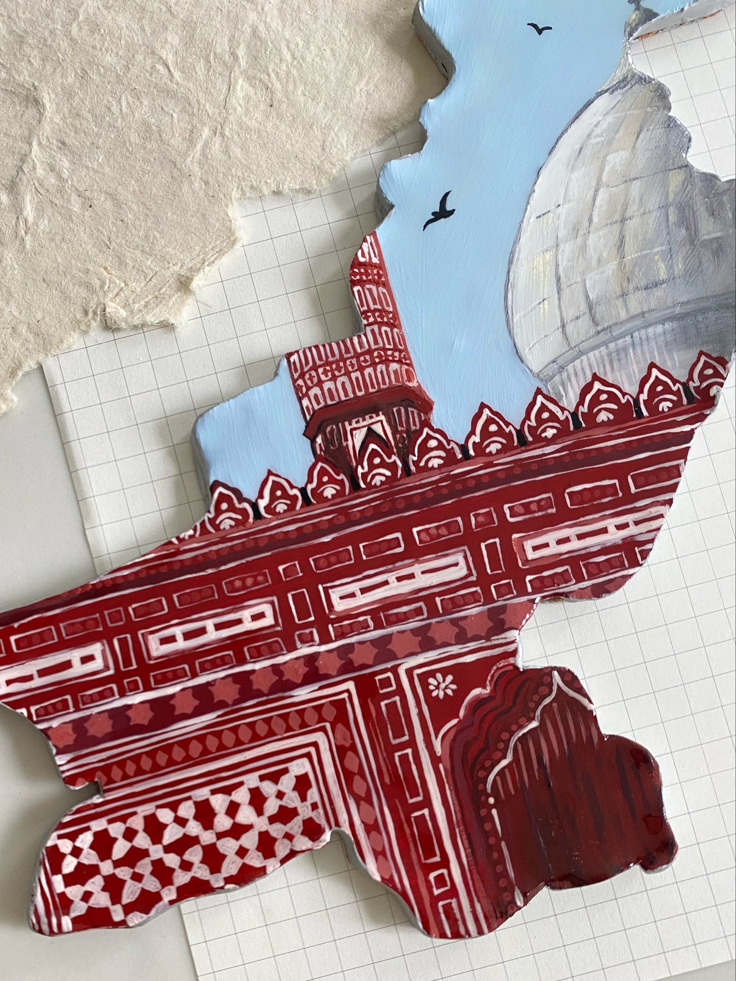 Pakistan Hand-Painted Jewelry Dish