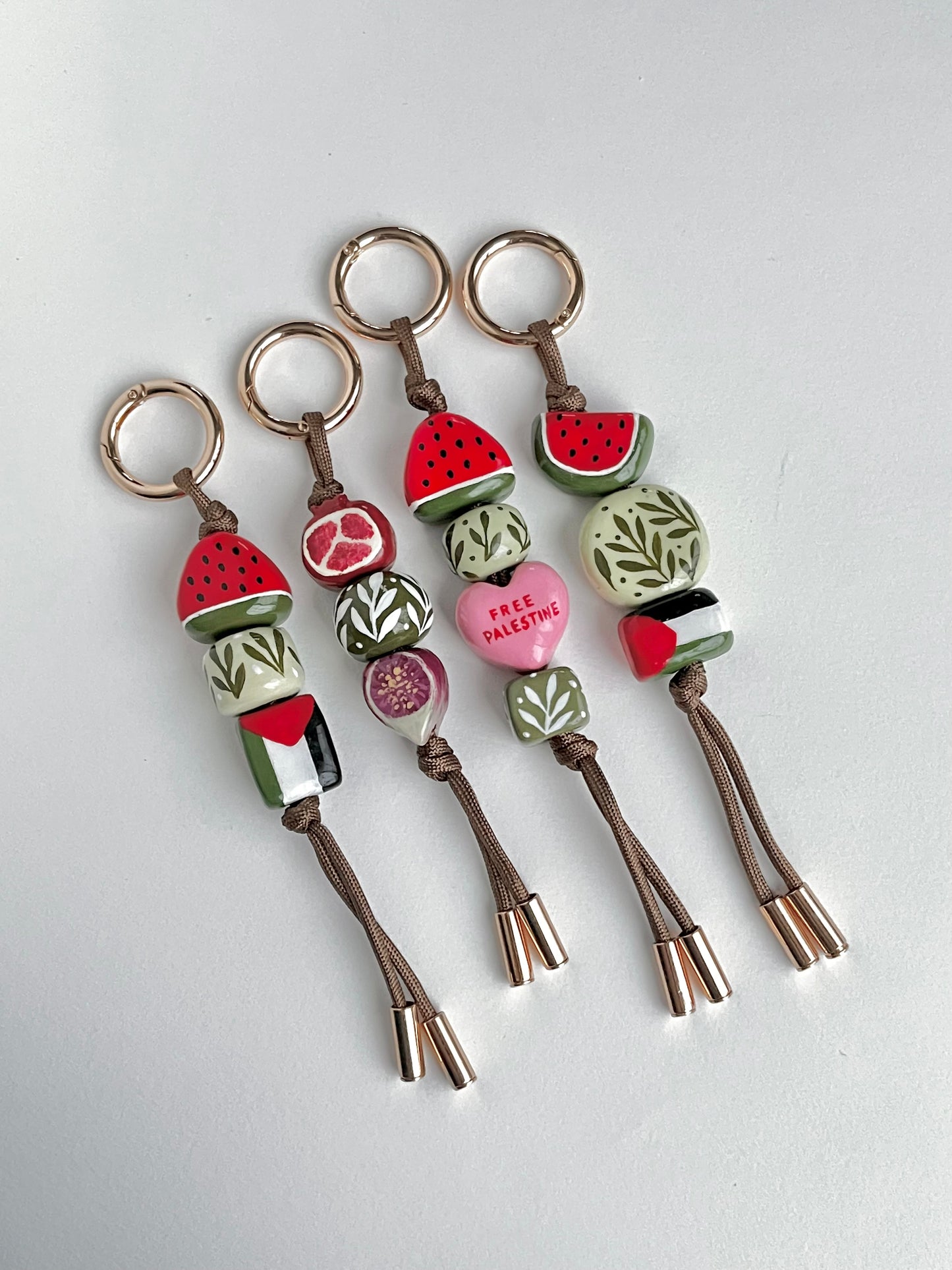 Handmade Clay Bag Charms